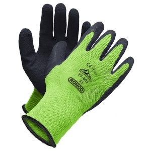 Iceberg HiViz Cold Resistant Latex Palm Coat Glove 2X-Large 6x12